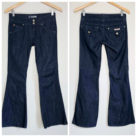 Hudson Jeans Wide Leg Trouser Dark Wash Sz 26 W570DWS A00441 - Picture 1 of 11